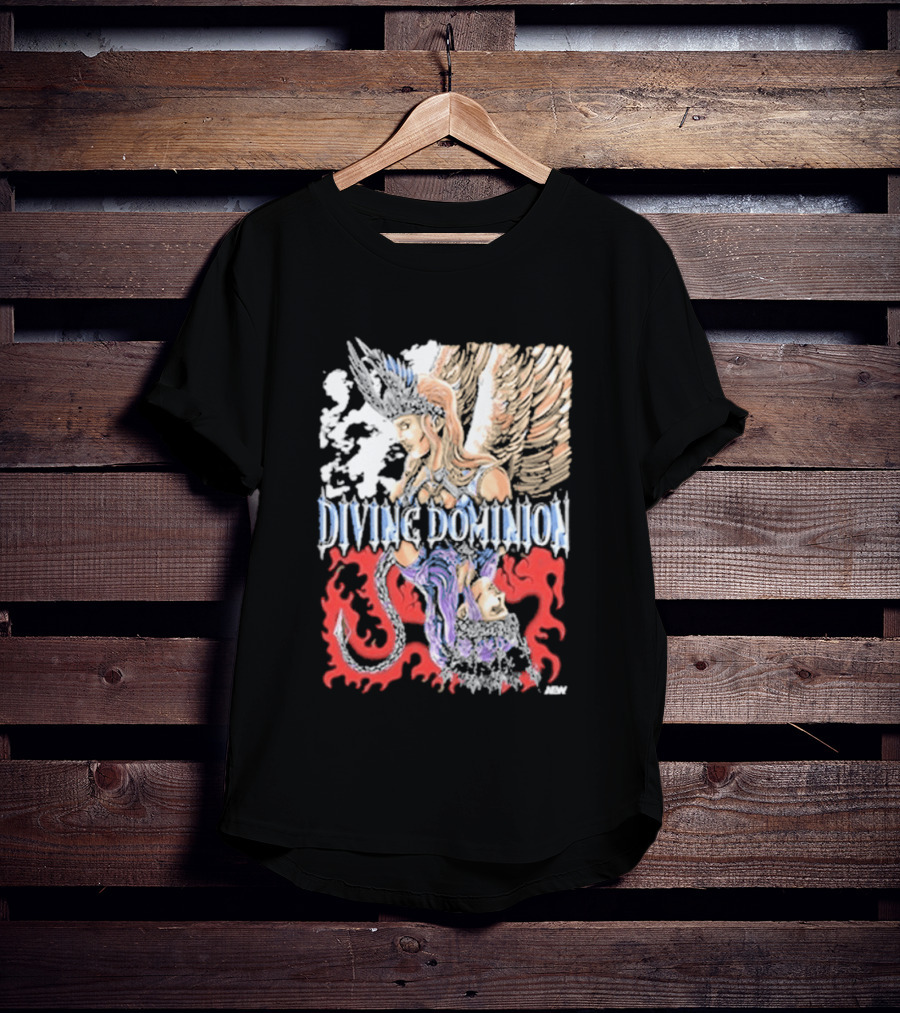 Divine Dominion Angel And Dragon Clash Heaven And Hell T-Shirt