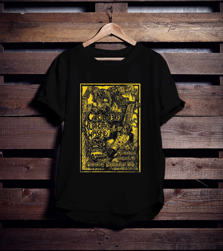 Circle Jerks Municipal Waste Hawkwind Negative Approach The National Richmond Va Saturday September 19th 2026 T-Shirt