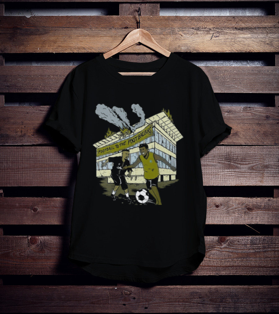 Football To The Footballers Players Soccer Stadium Scene T-Shirt