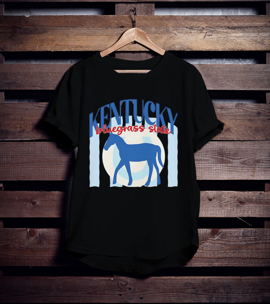 Kentucky Bluegrass State Horse Horseshoe T-Shirt