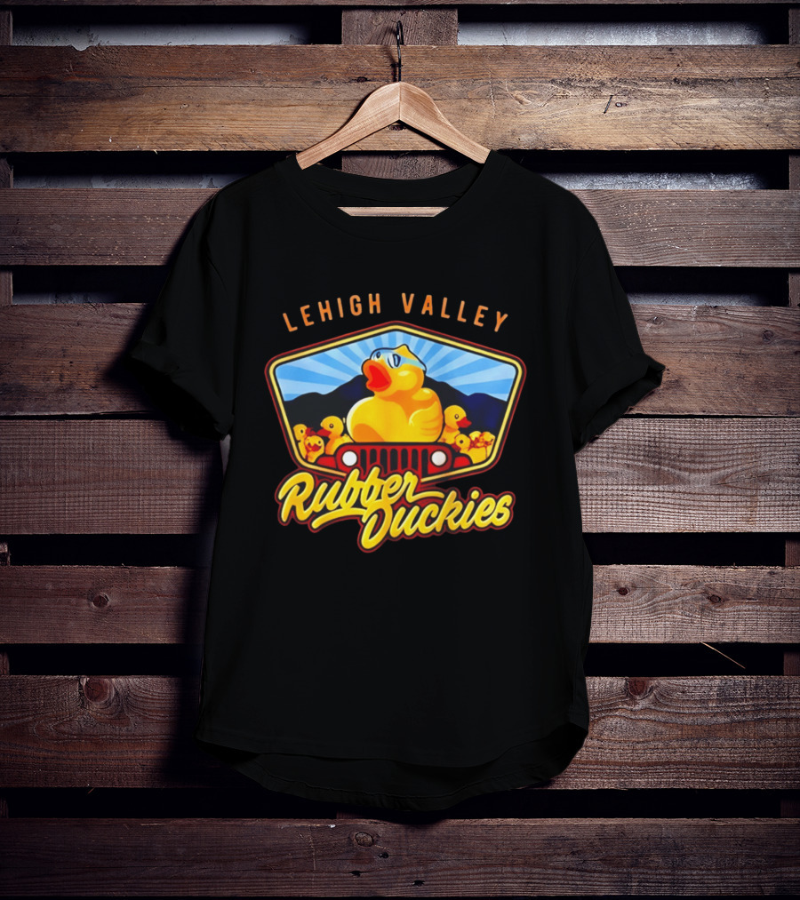 Lehigh Valley IronPigs Rubber Duckies Jeep T-Shirt