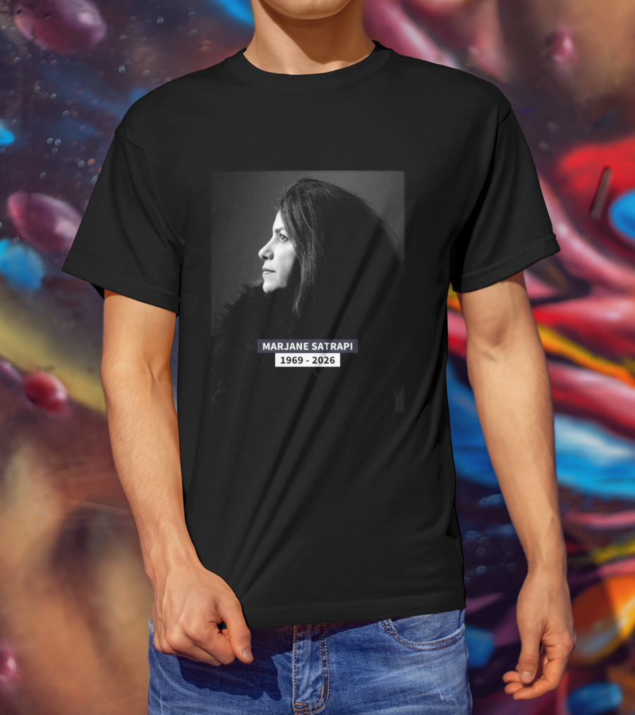 Marjane Satrapi 1969 2026 Impactful Black And White Profile T-Shirt