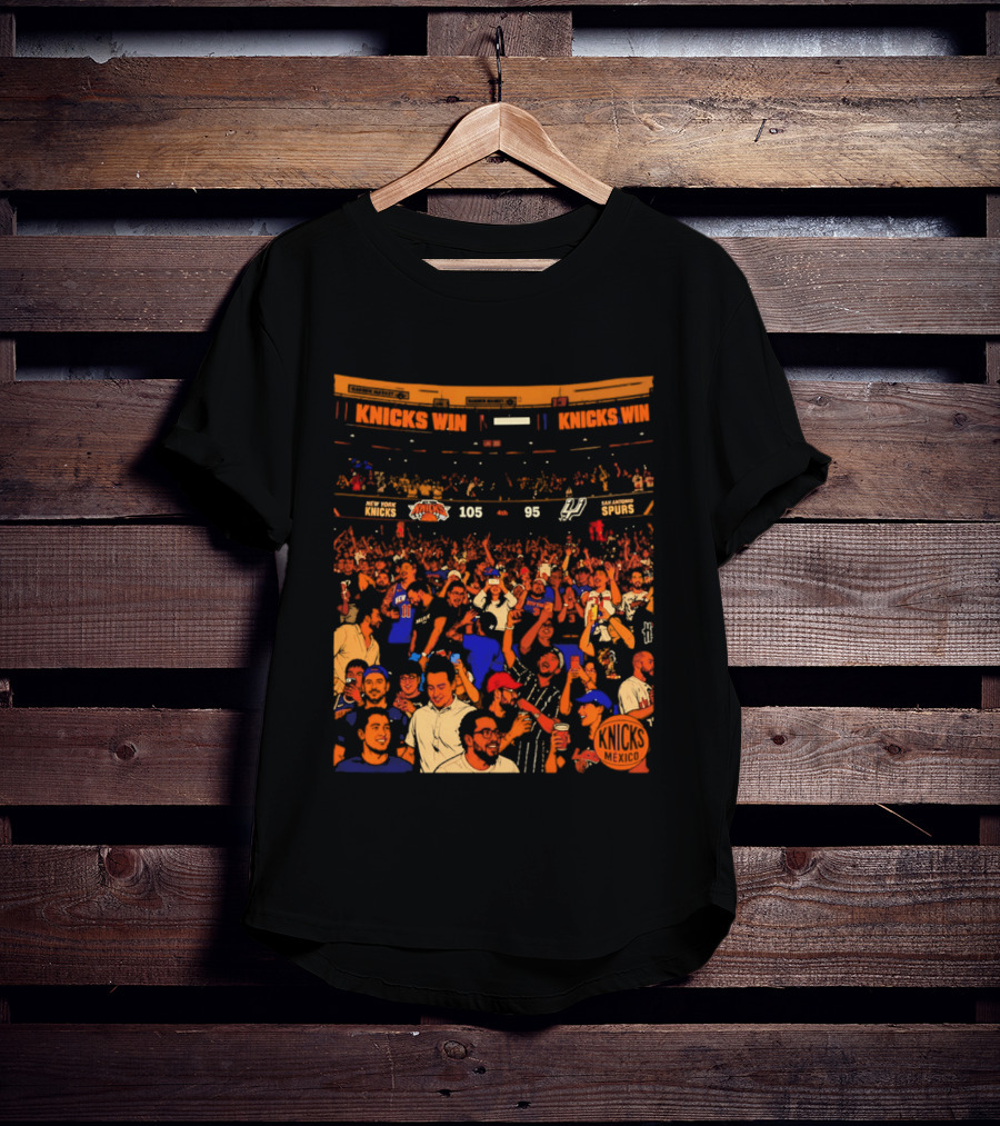 New York Knicks Win 105 95 One City One Team One Dream Energy T-Shirt