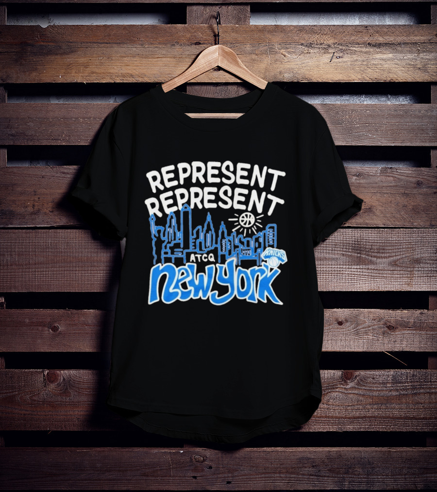 Represent Represent New York Knicks ATCQ NBA Basketball T-Shirt