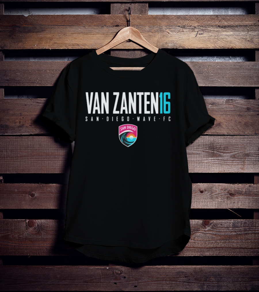 Van Zanten 16 San Diego Wave FC NWSL Soccer T-Shirt