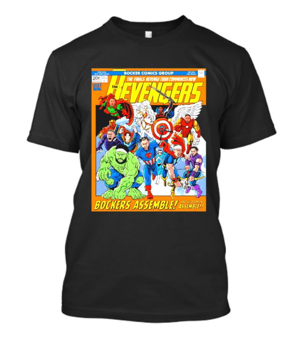 New York Knicks Bocker Comics Finals Revenge Tour Bockers Assemble T-Shirt