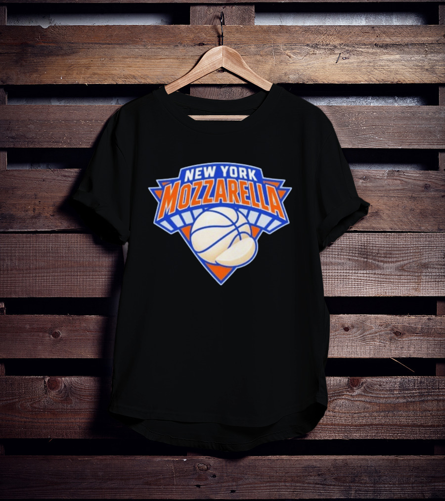 New York Mozzarella Basketball NY Knicks T-Shirt