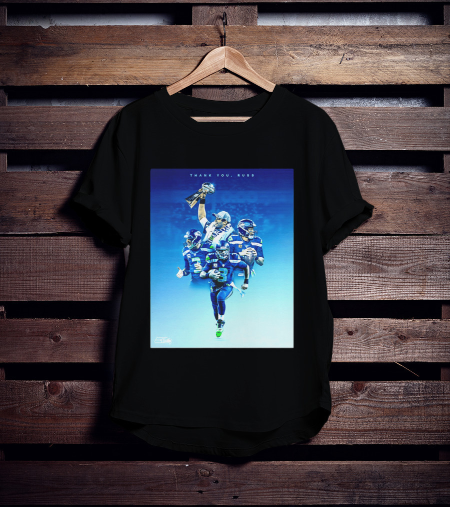 Thank You Russ Seattle Seahawks Russell Wilson Super Bowl 3 T-Shirt