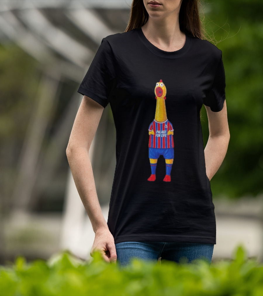 Paxo The Chicken Palace For Life Crystal Palace FC T-Shirt
