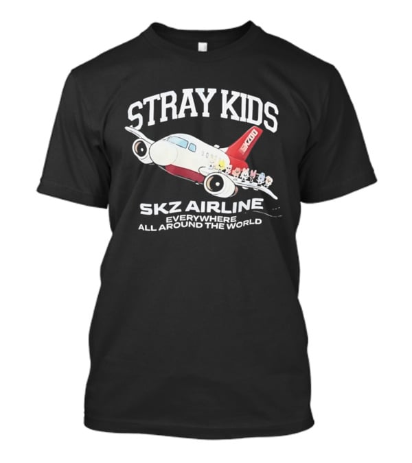 Stray Kids SKZ Airline Everywhere All Around The World T-Shirt