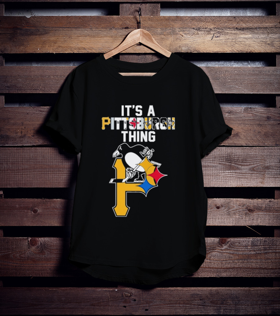 Pittsburgh Sports Icons Steelers Pirates Penguins It's A Pittsburgh Thing T-Shirt
