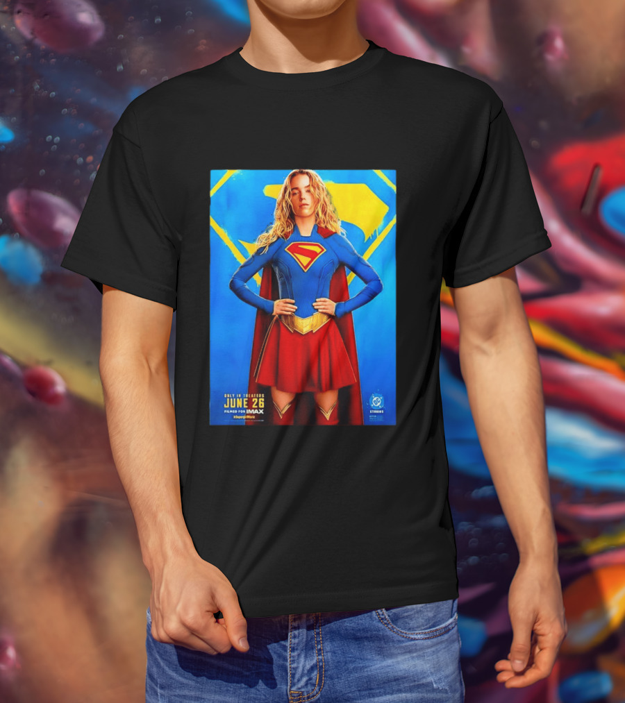 DC Studios Supergirl Movie June 26 Theaters Imax T-Shirt