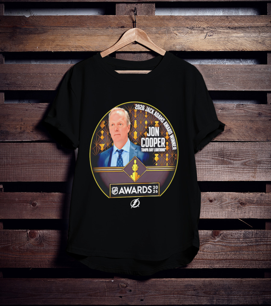 2026 Jack Adams Award Winner Jon Cooper Tampa Bay Lightning NHL Awards T-Shirt