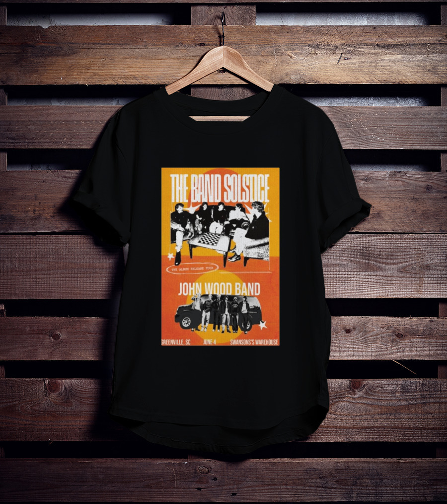 The Band Solstice Album Release Tour June 4 Greenville SC Swanson's Warehouse John Wood Band T-Shirt