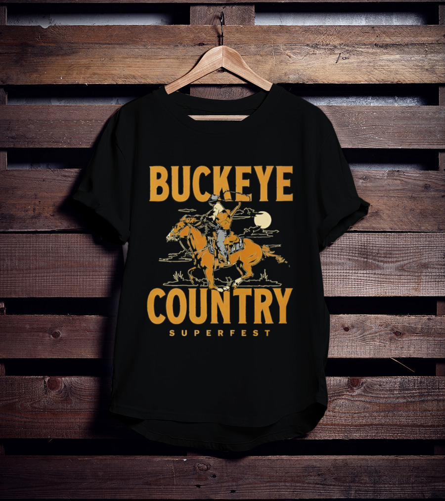 Buckeye Country Superfest Cowboy 2026 Columbus Ohio T-Shirt