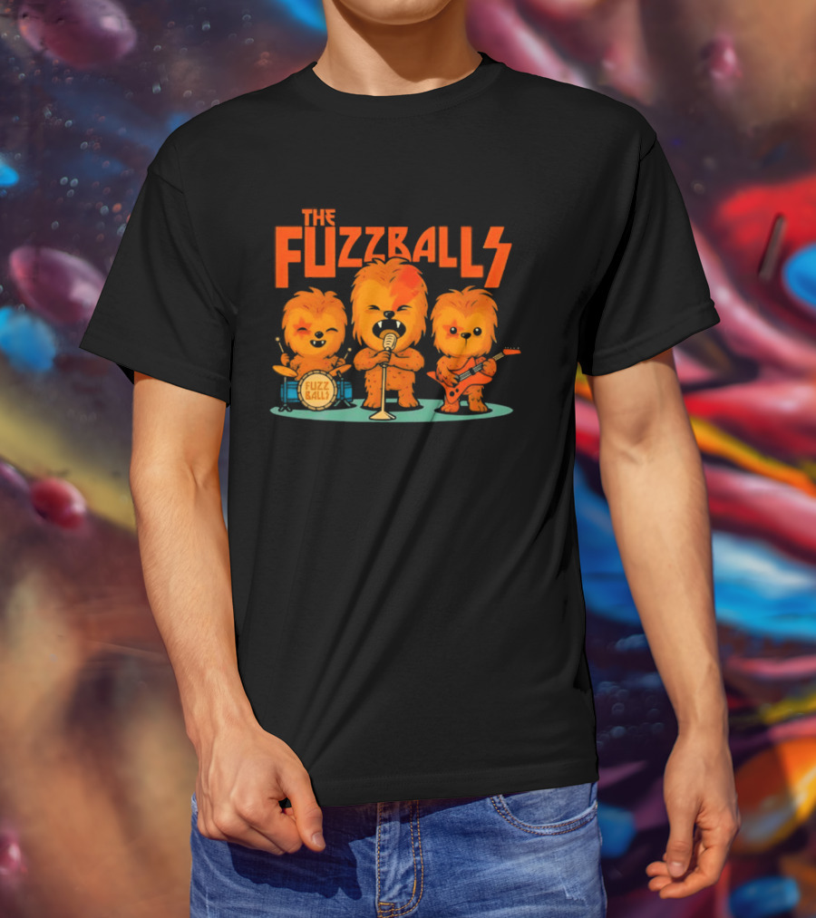 The Fuzzballs Chewbacca Star Wars Music Band T-Shirt