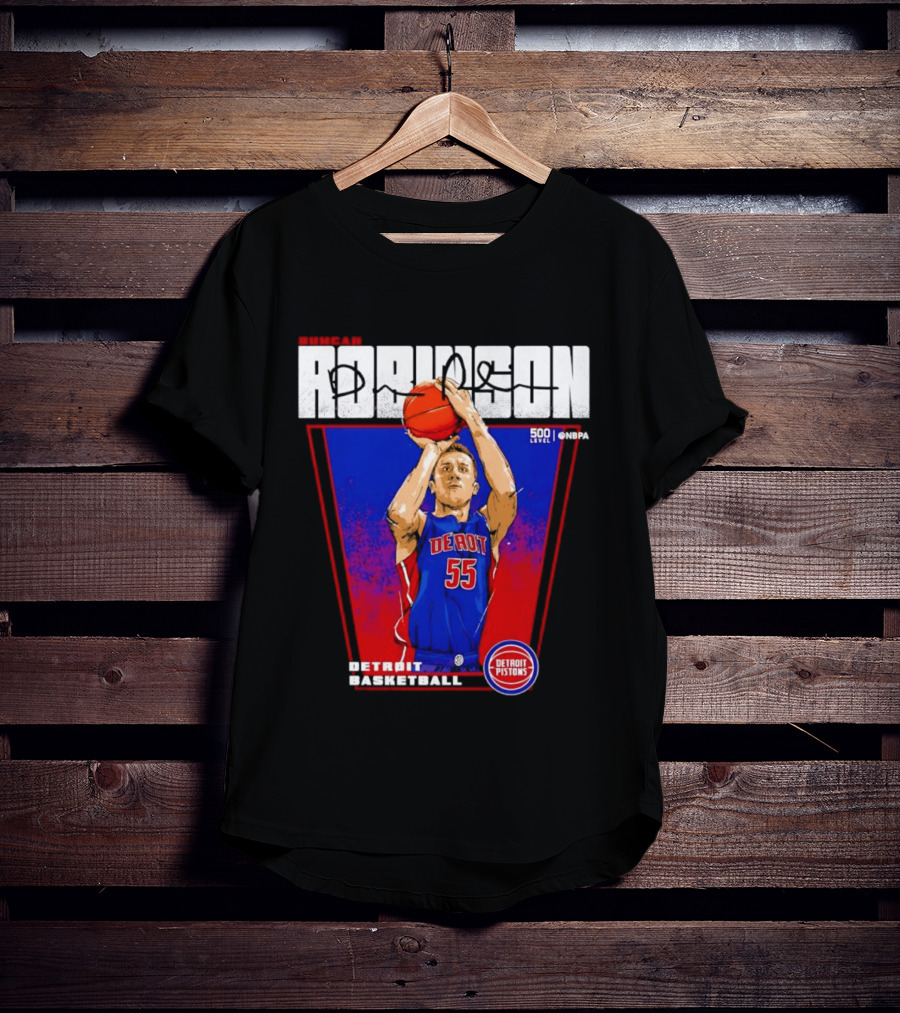 Duncan Robinson Detroit Pistons Basketball NBA Number 55 T-Shirt