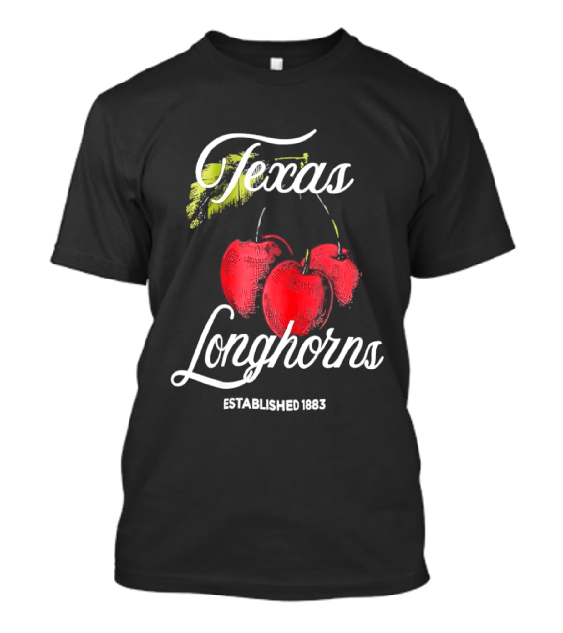 Texas Longhorns Cherry Established 1883 Montauk T-Shirt