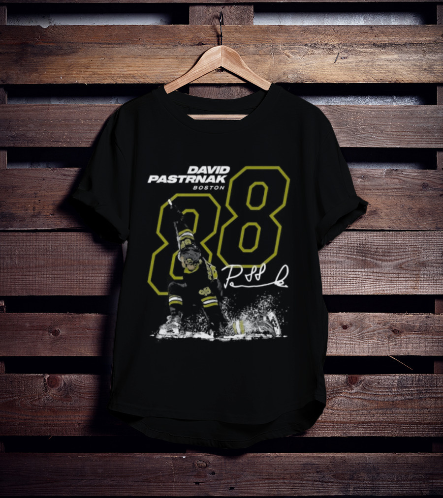 David Pastrnak 88 Boston Bruins NHL Player Fan Gear T-Shirt