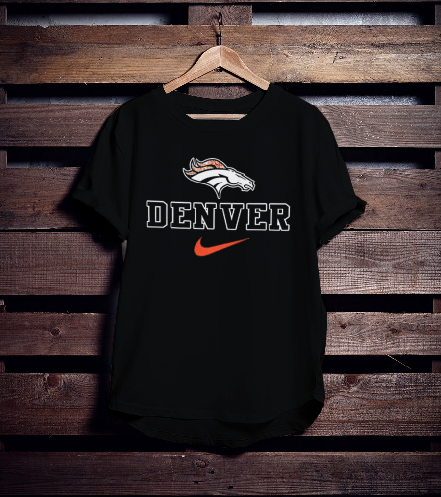 Denver Broncos Nike Jesus Heart Diamond Tears 2 Sided T-Shirt
