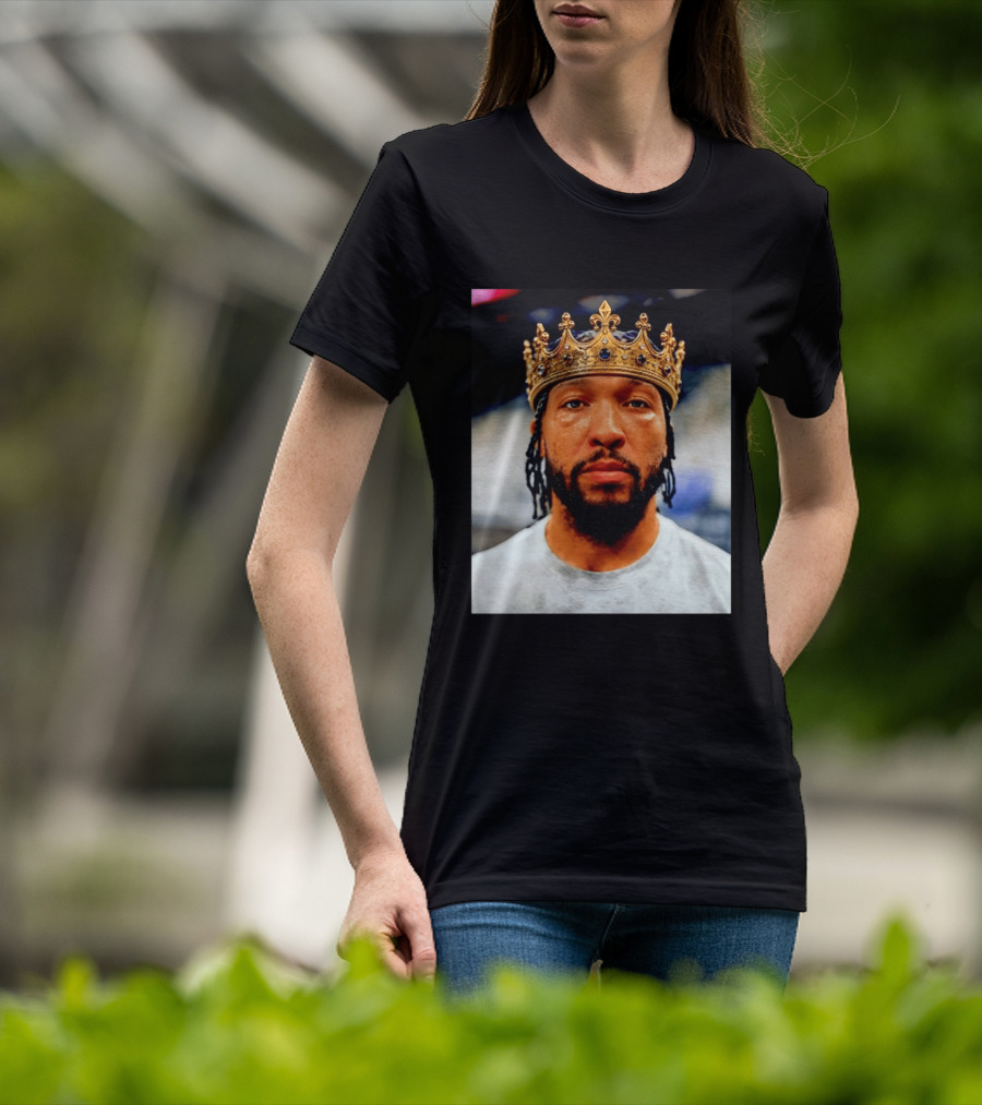 Jalen Brunson King New York Knicks Crown T-Shirt