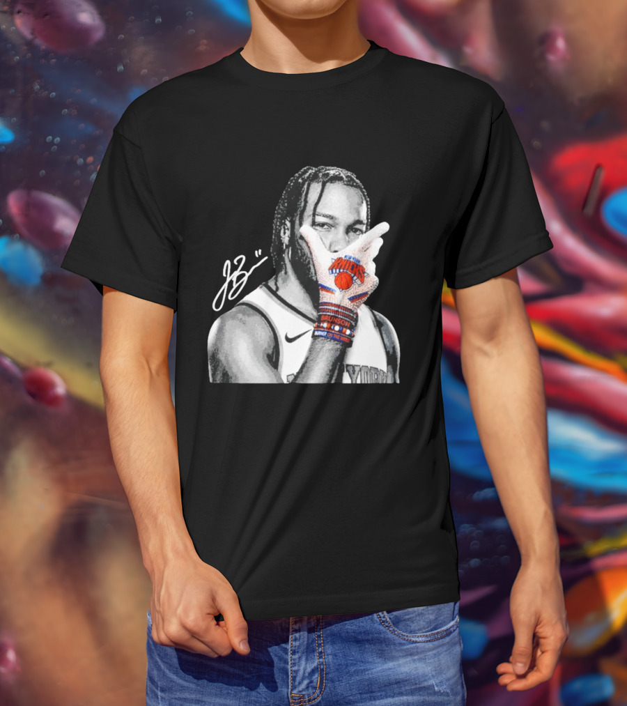 Jalen Brunson New York Knicks Burner Of The Year MJ Glove Pose T-Shirt
