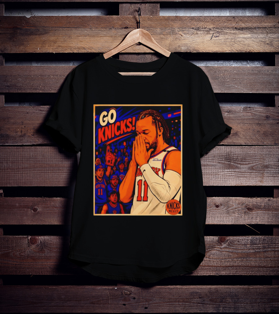 GO KNICKS Jalen Brunson New York Knicks 11 Mexico T-Shirt