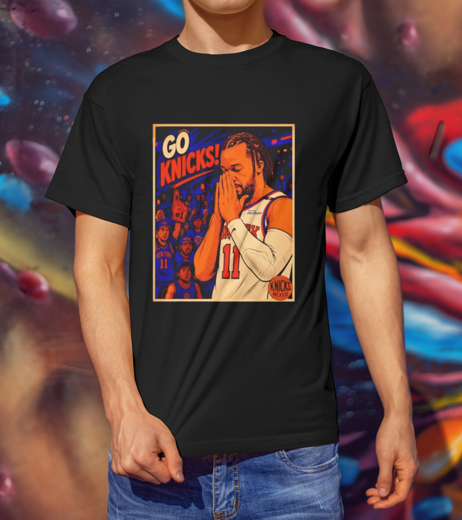 GO KNICKS Jalen Brunson New York Knicks 11 Mexico T-Shirt