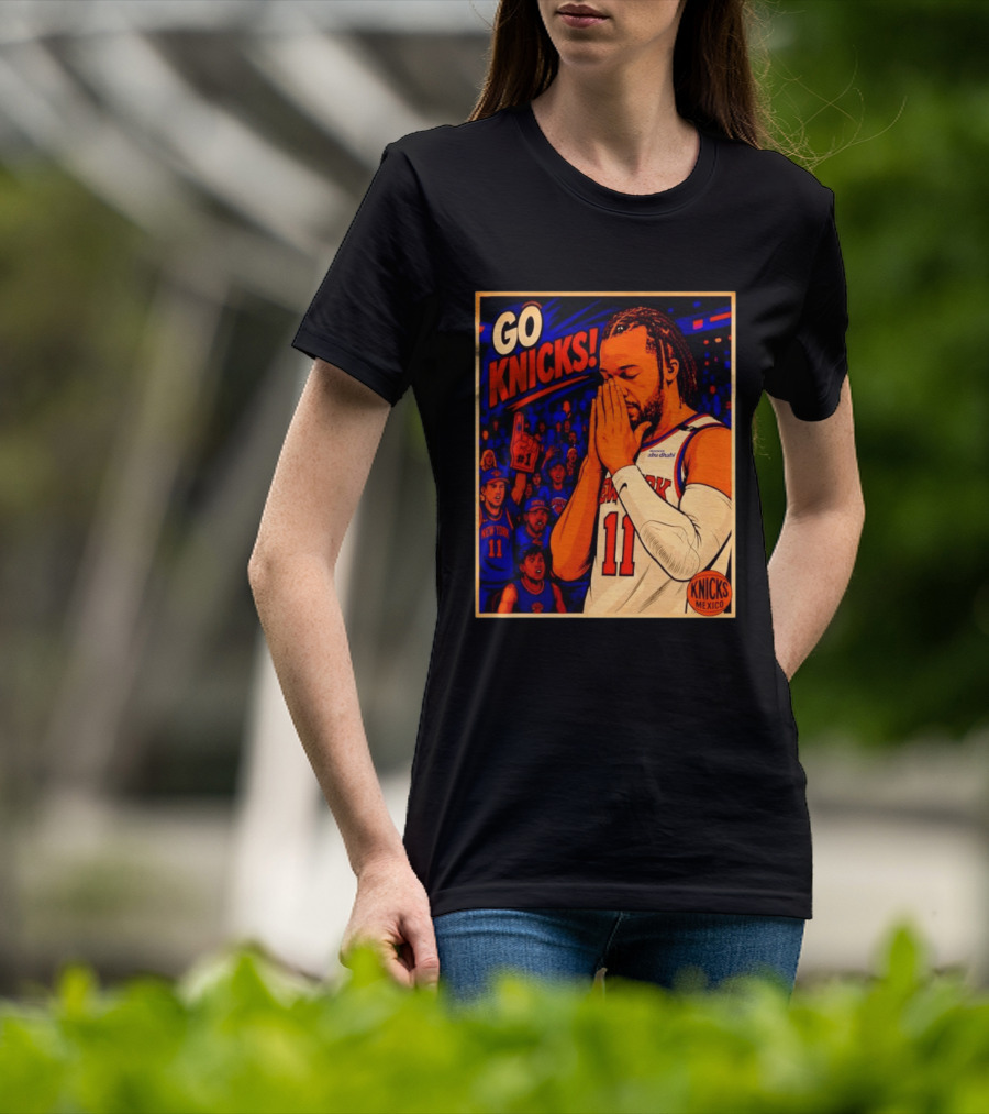 GO KNICKS Jalen Brunson New York Knicks 11 Mexico T-Shirt