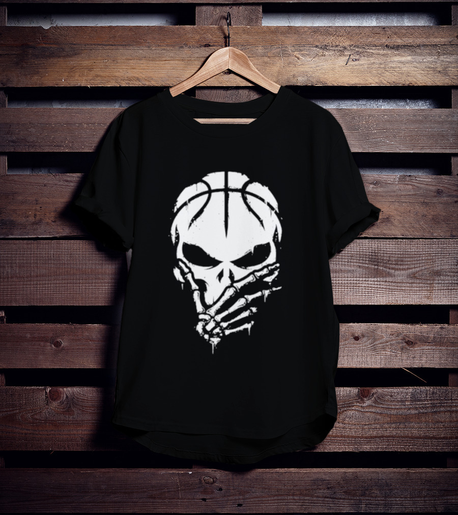 Jalen Brunson The Brunisher Skull Basketball 3 Points Pose T-Shirt