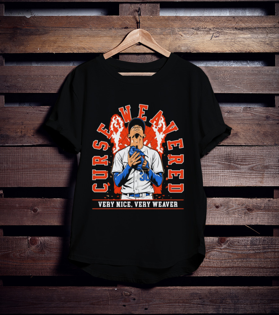 Jared Weaver Los Angeles Angels Curse Weavered Very Nice Very Weaver T-Shirt
