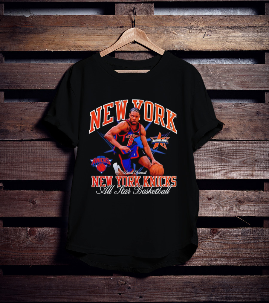 New York Knicks Latrell Sprewell All Star Basketball NBA Knicks T-Shirt