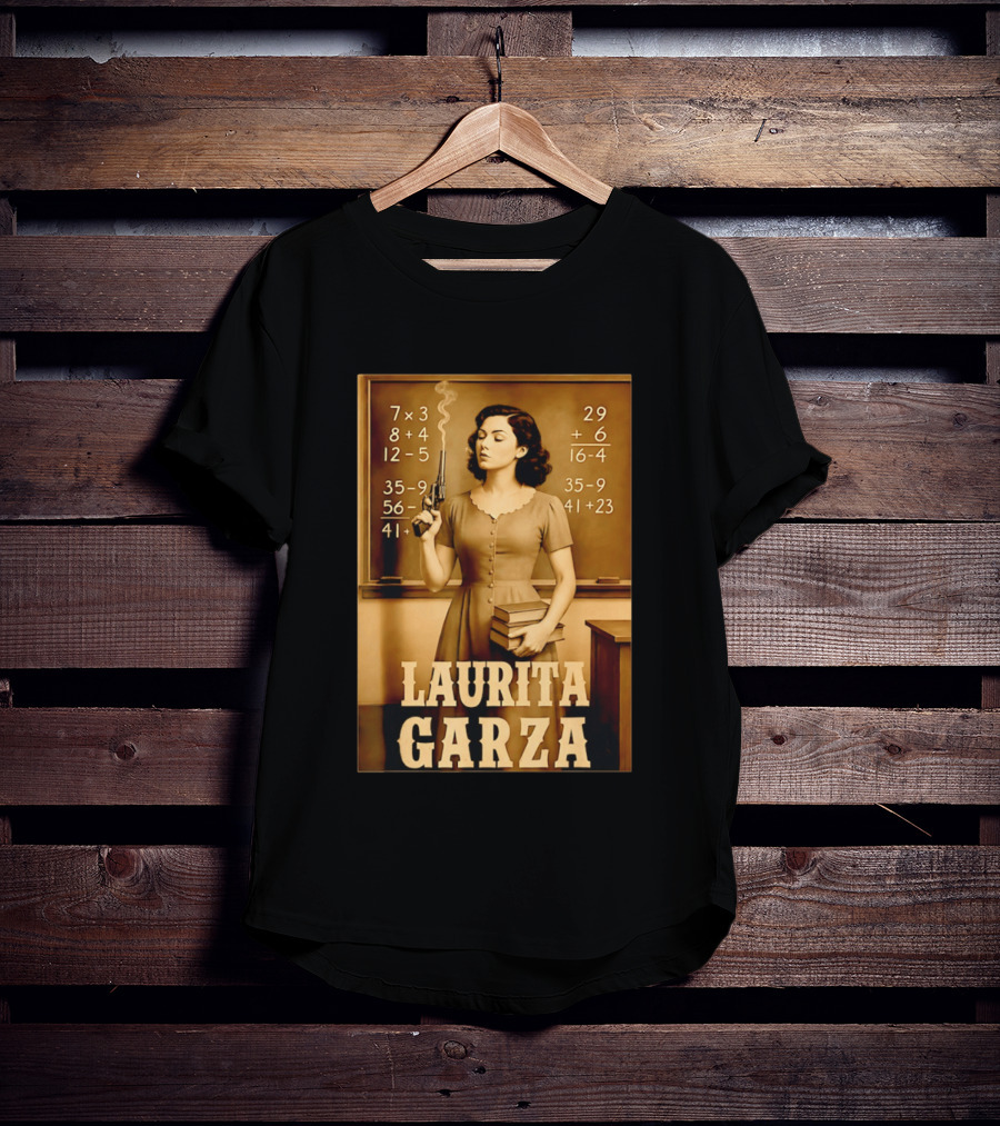 Laurita Garza Vintage Western Classroom Scene T-Shirt