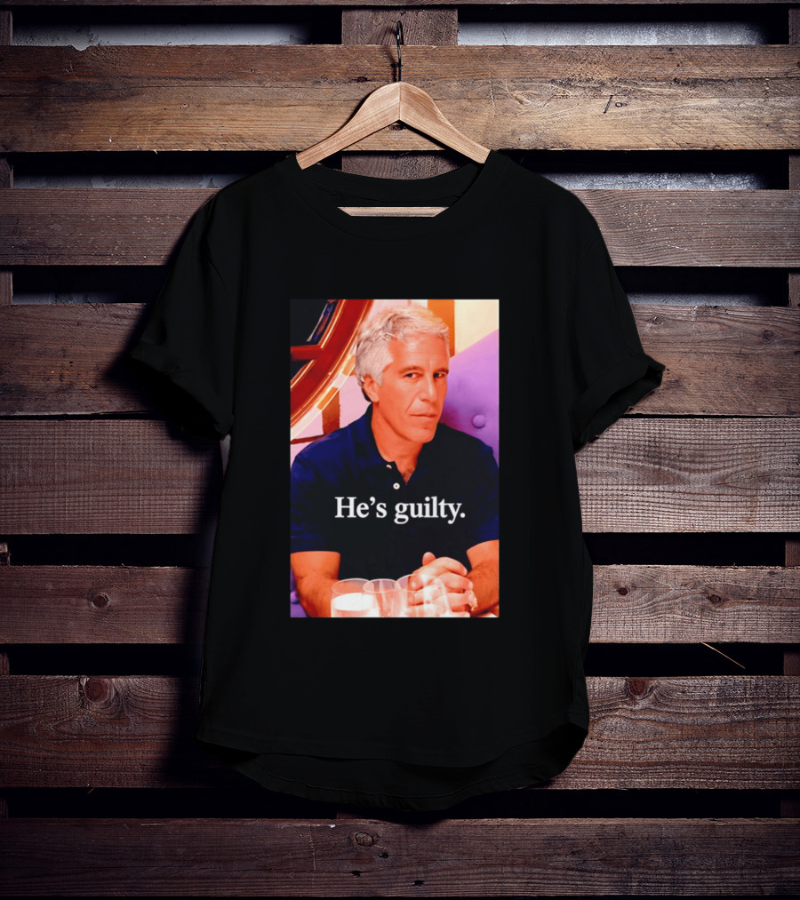 Lil Pump Epstein He's Guilty Controversial Meme T-Shirt