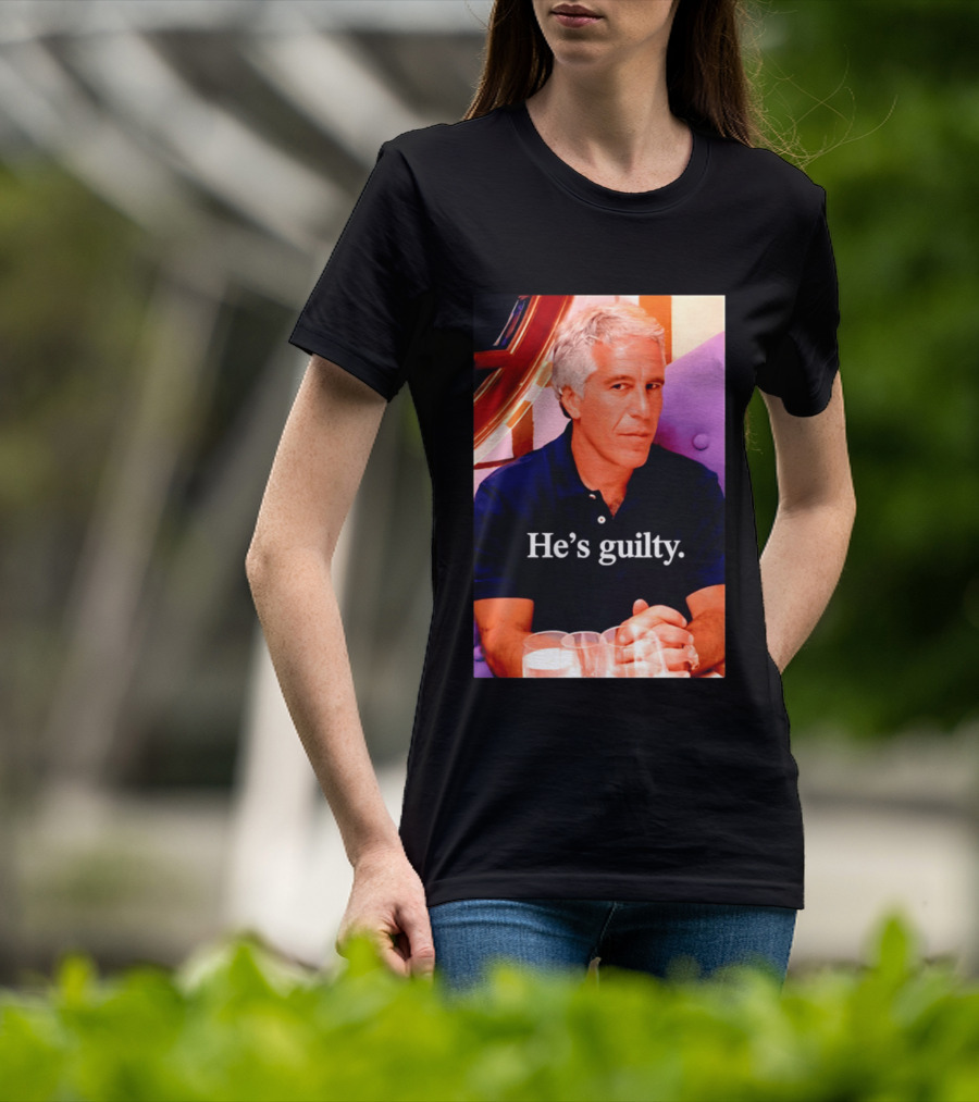 Lil Pump Epstein He's Guilty Controversial Meme T-Shirt