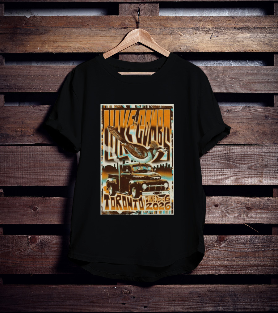 Luke Combs 2026 Tour Toronto June 5 6 Truck And Bird Skyline T-Shirt