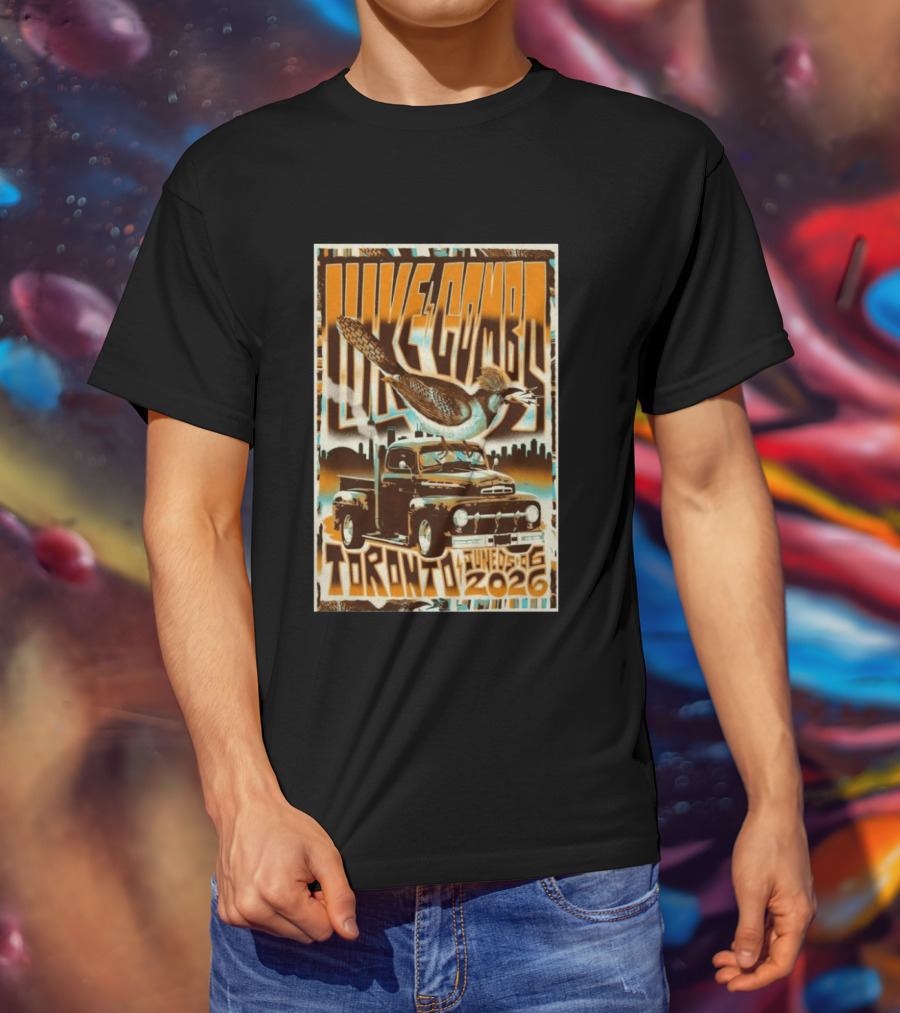 Luke Combs 2026 Tour Toronto June 5 6 Truck And Bird Skyline T-Shirt