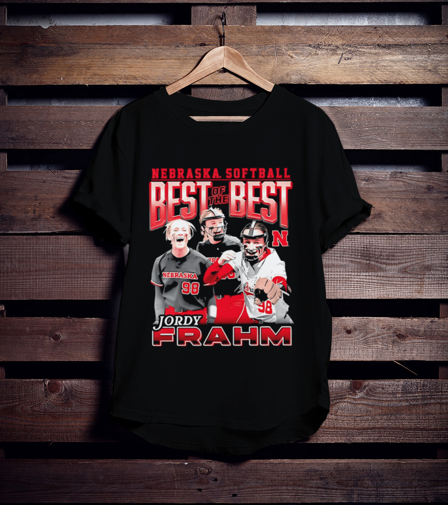 Nebraska Softball Best Of The Best Jordy Frahm 98 T-Shirt