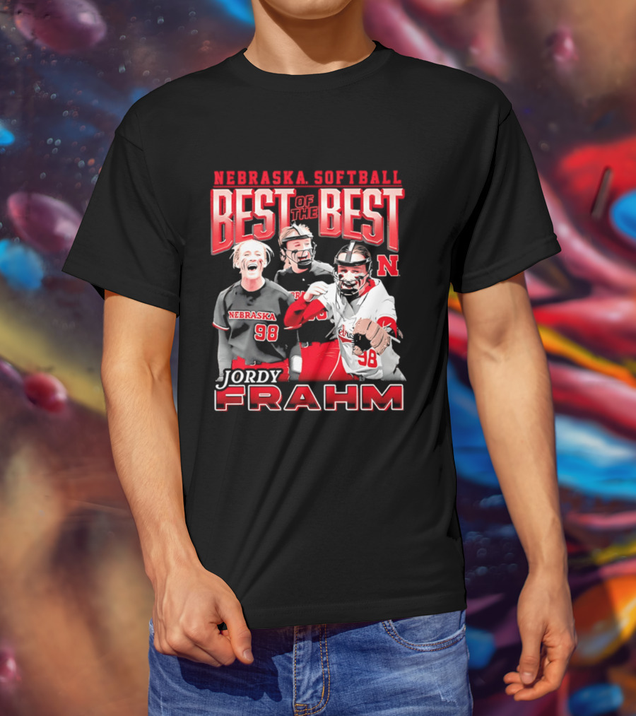 Nebraska Softball Best Of The Best Jordy Frahm 98 T-Shirt