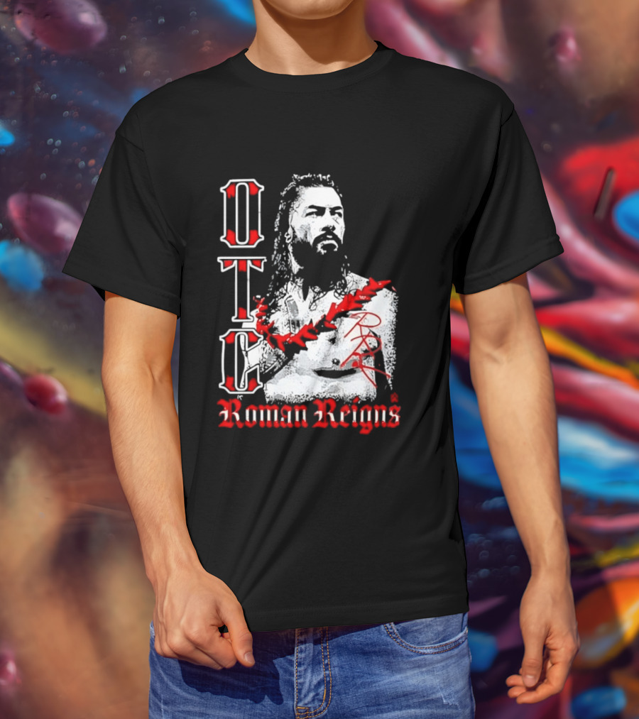 OTC Roman Reigns Wrestling Iconic Athlete T-Shirt