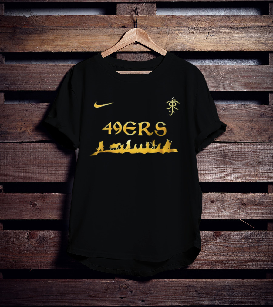 San Francisco 49ers 2 Sided Nike X The Lord Of The Rings Collaboration T-Shirt