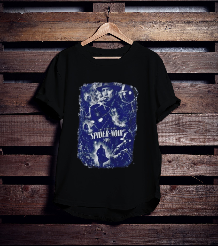 Spider Noir The Vigilante Movie Nicolas Cage Classic Film Noir T-Shirt