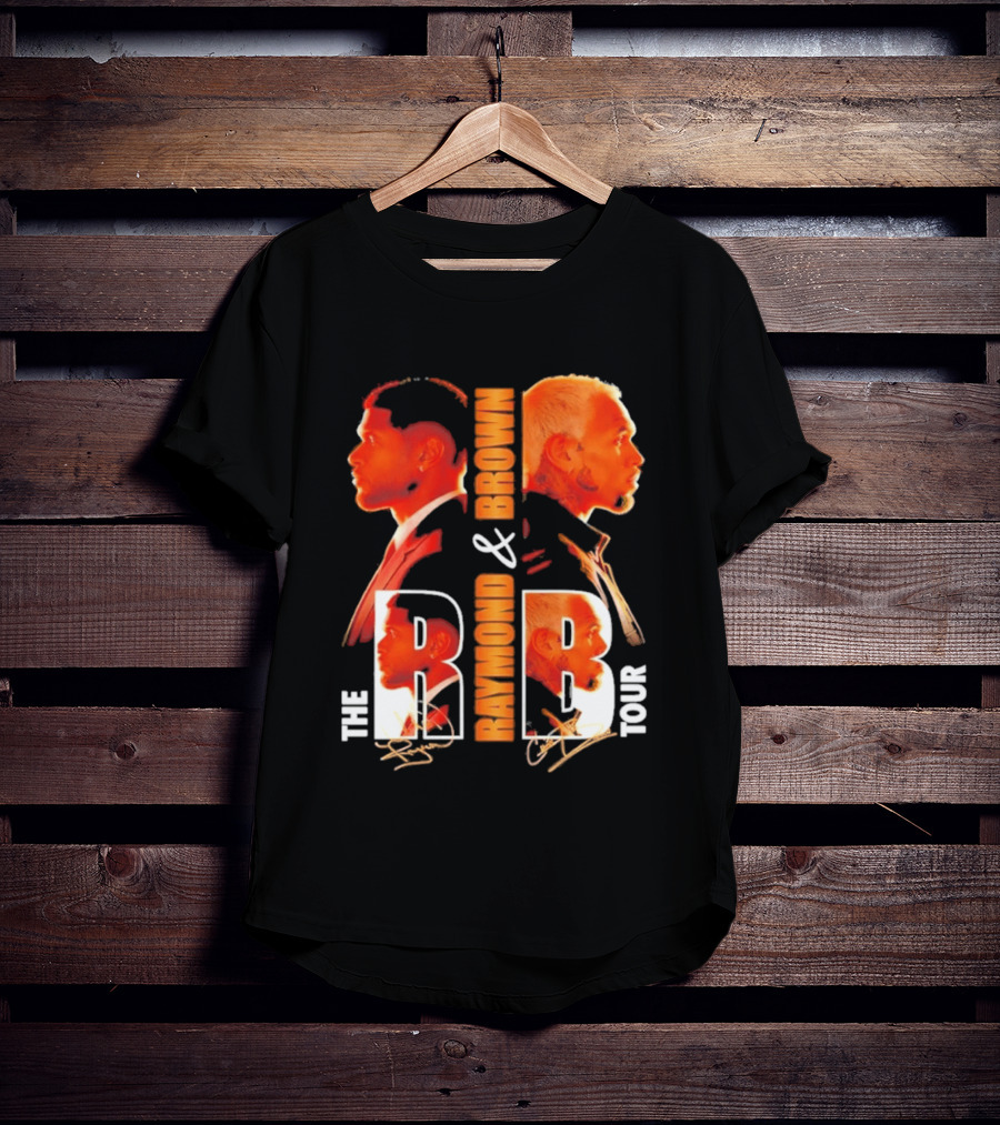 Usher Chris Brown Raymond & Brown The R B Tour Concert Signatures T-Shirt