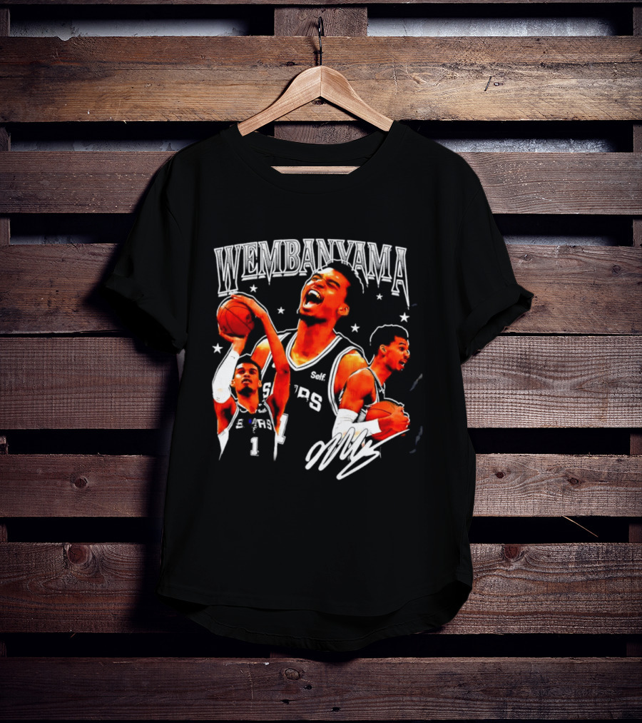Victor Wembanyama San Antonio Spurs NBA Stars Basketball T-Shirt
