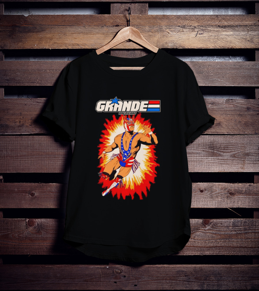 Grande Americano Luchador Wrestling Starburst T-Shirt