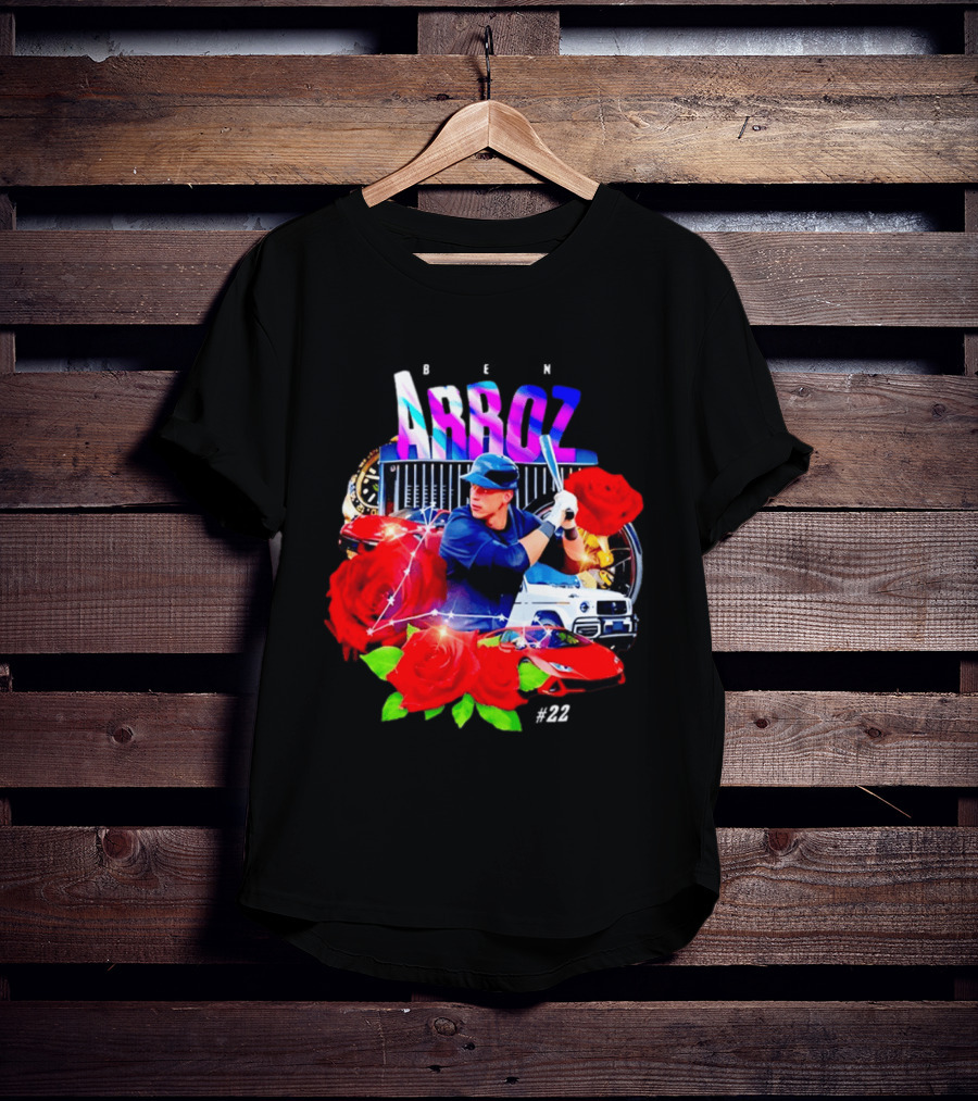 Ben Arroz New York Yankees Aaron Judge MLB 22 Luxury Sports Supercar Rose T-Shirt
