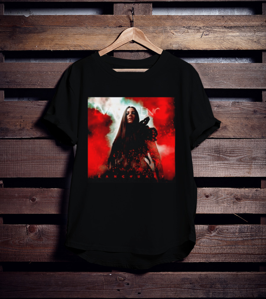 Evanescence Sanctuary Red Atmospheric Album Cover T-Shirt