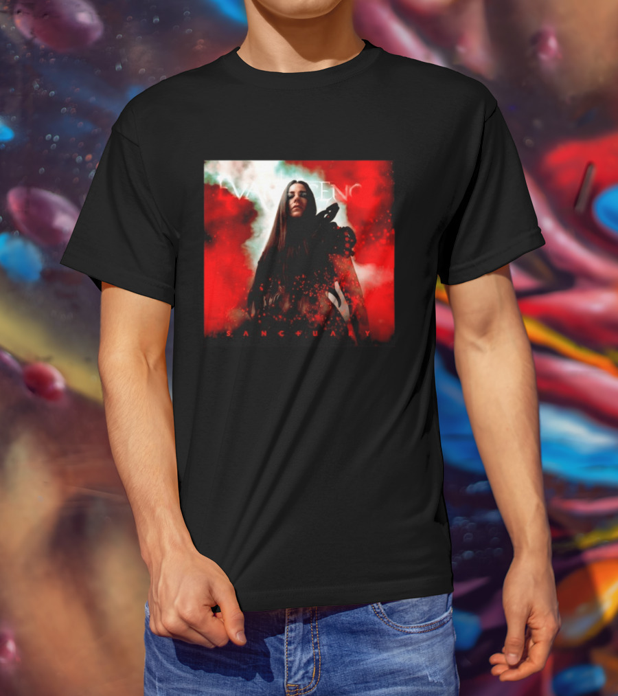 Evanescence Sanctuary Red Atmospheric Album Cover T-Shirt