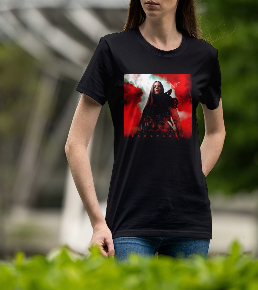 Evanescence Sanctuary Red Atmospheric Album Cover T-Shirt