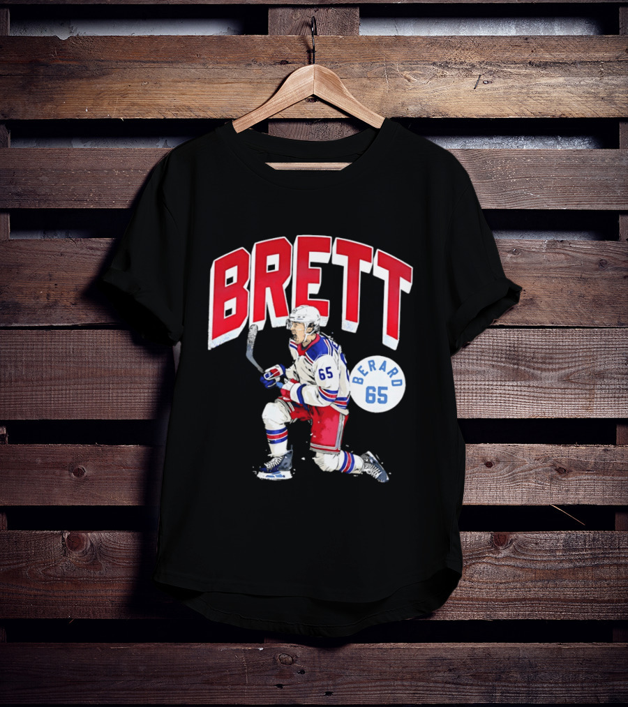 Brett Berard 65 New York Rangers Hockey T-Shirt